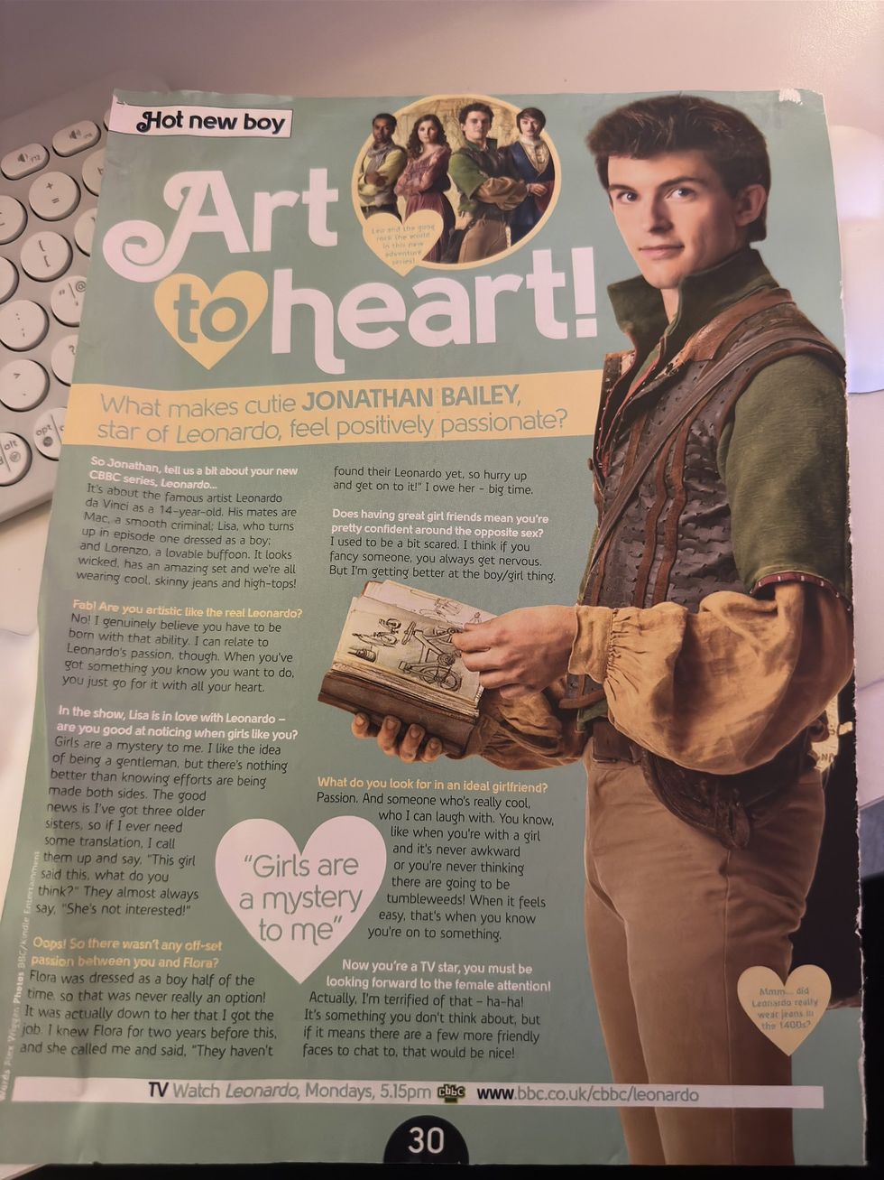 Screenshot of interview with Jonathan Bailey