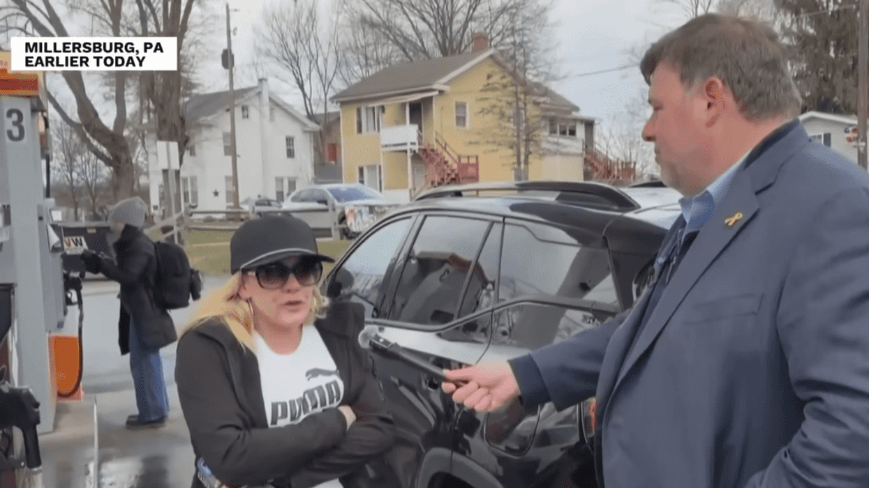 screenshot of interview with Pennsylvania Trump voter