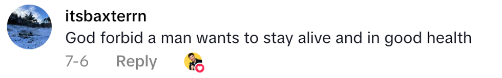 Screenshot of @itsbaxterrn's post