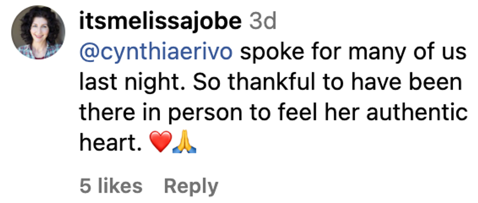 Screenshot of @itsmelissajobe's post