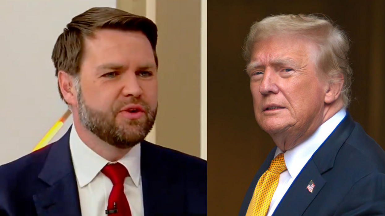 Screenshot of J.D. Vance; Donald Trump