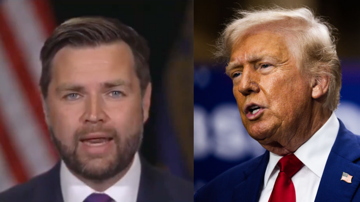 Screenshot of J.D. Vance; Donald Trump