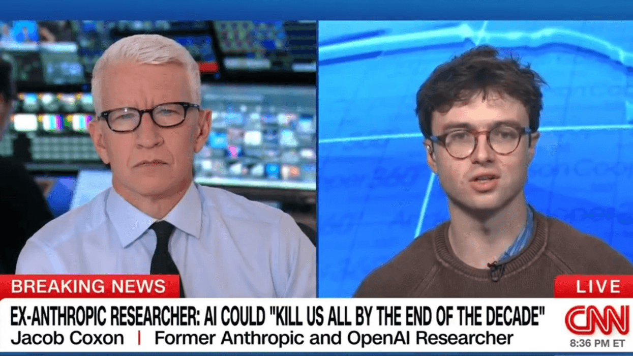 screenshot of Jacob Coxon on Anderson Cooper 360