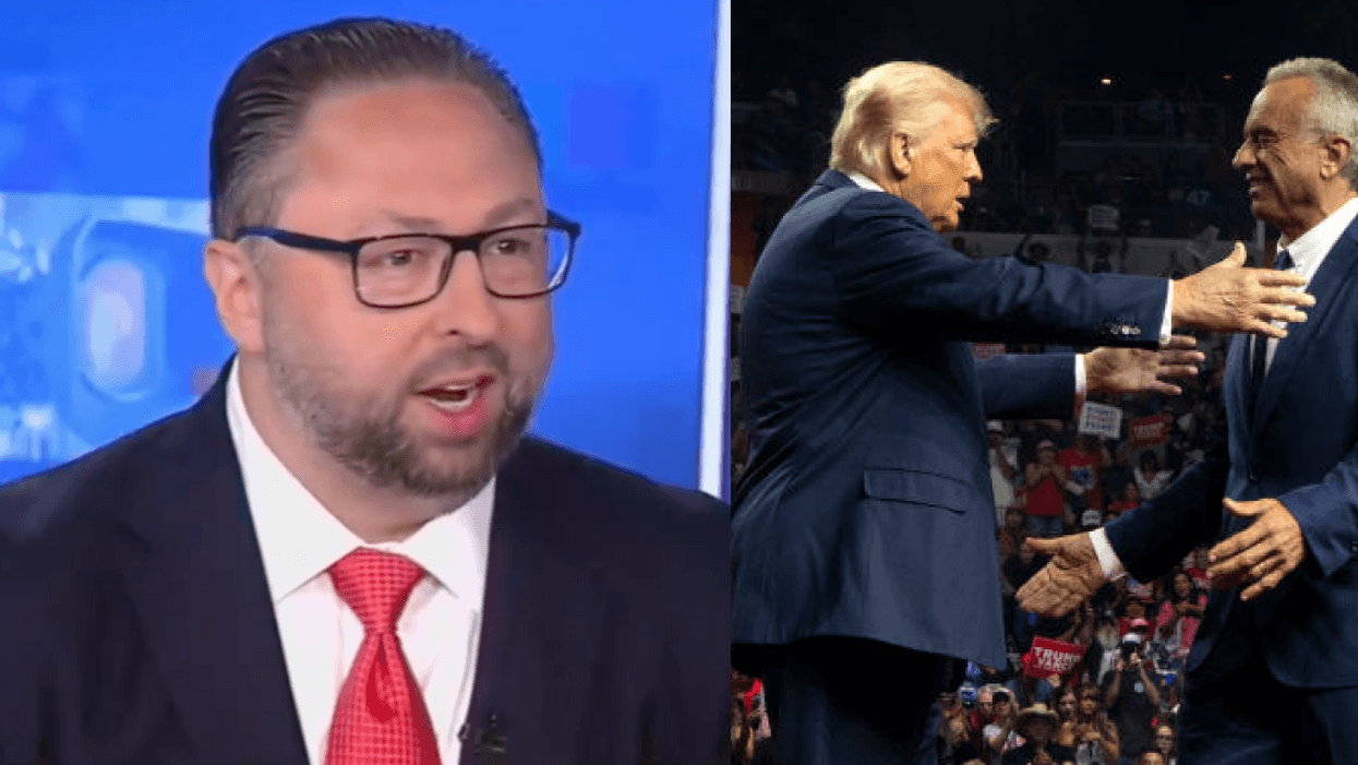 Screenshot of Jason Miller; Donald Trump and Robert F. Kennedy Jr.