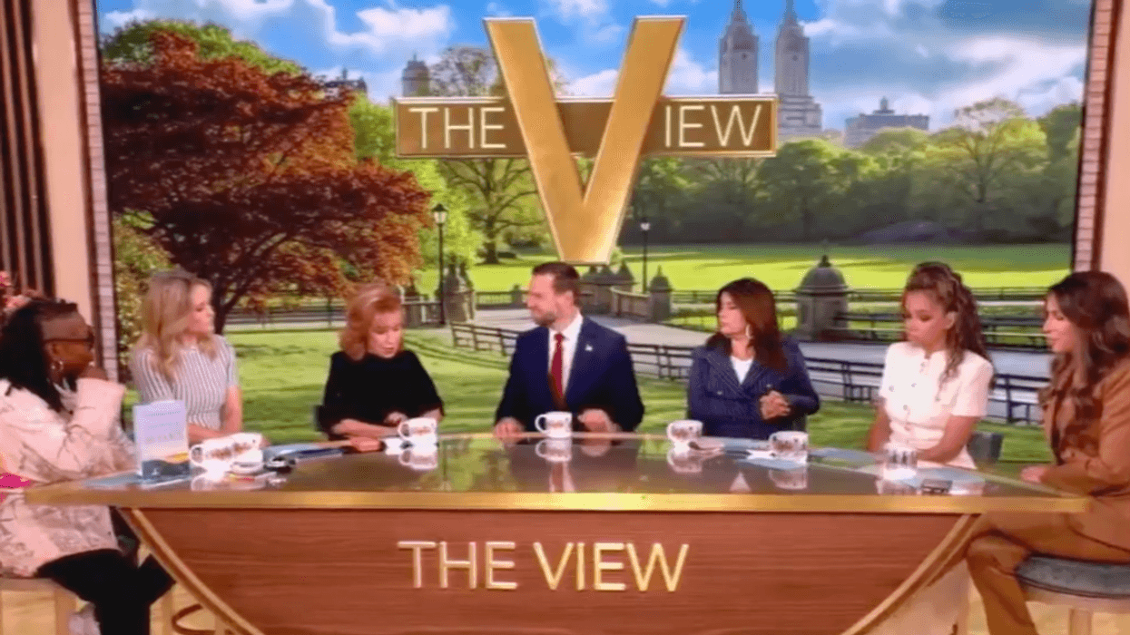Screenshot of JD Vance and the co-hosts of "The View"