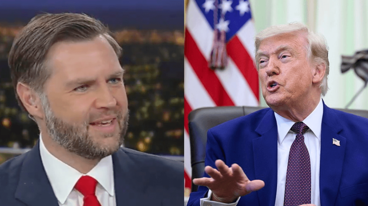 Screenshot of JD Vance; Donald Trump