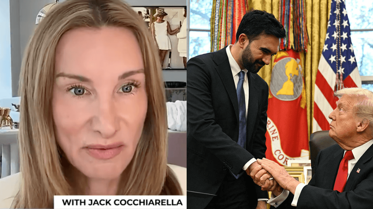 Screenshot of Jennifer Welch; Zohran Mamdani and Donald Trump