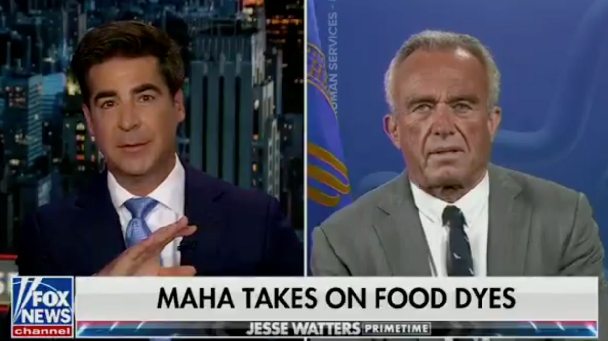 Screenshot of Jesse Watters and Robert F. Kennedy Jr.