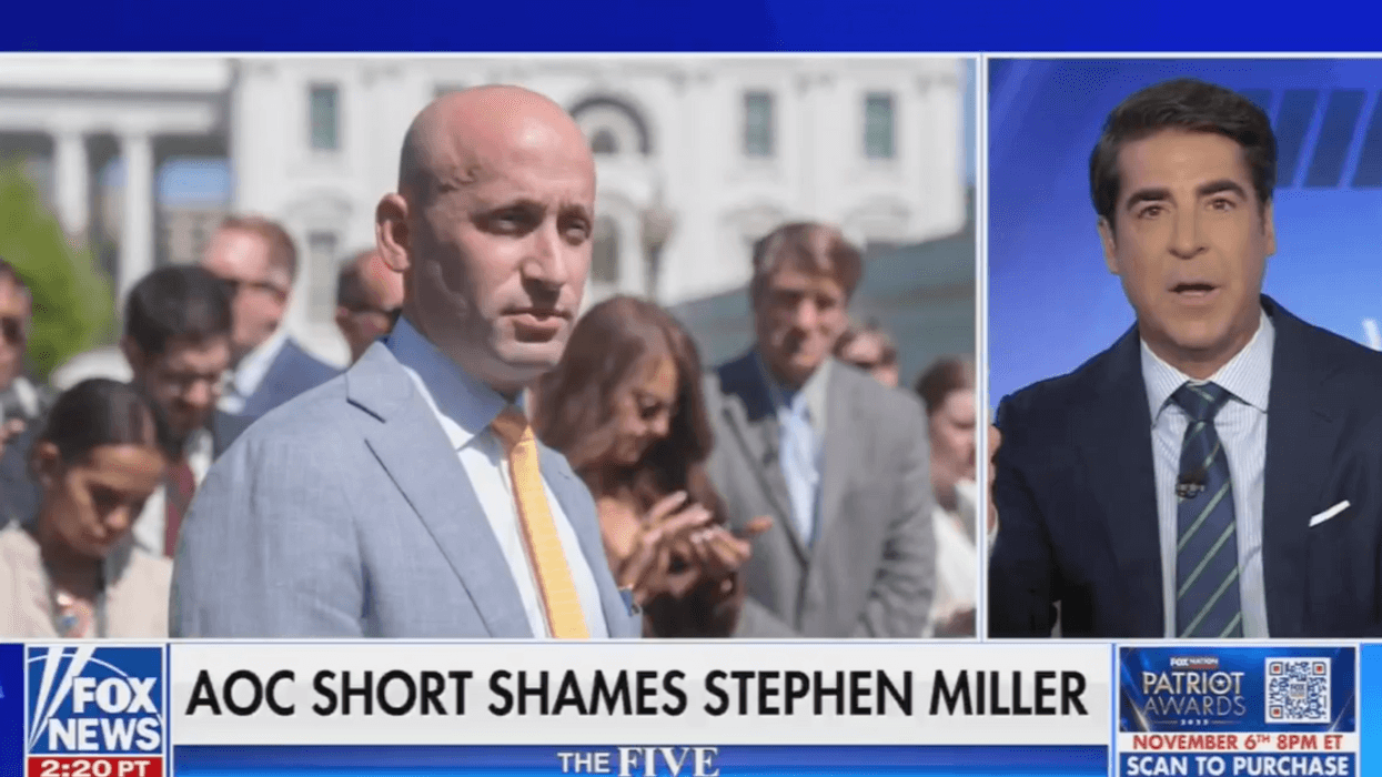 Screenshot of Jesse Watters discussing Stephen Miller