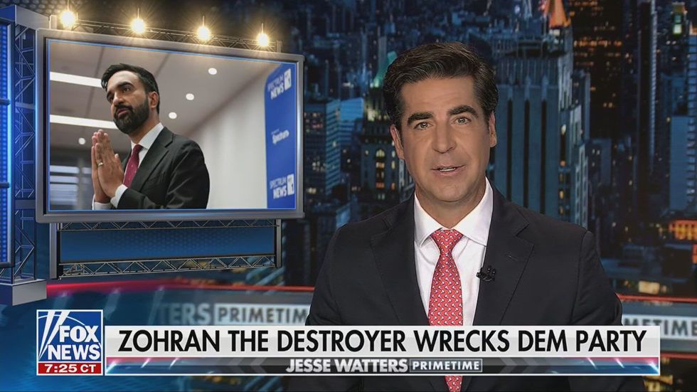 Screenshot of Jesse Watters discussing Zohran Mamdani