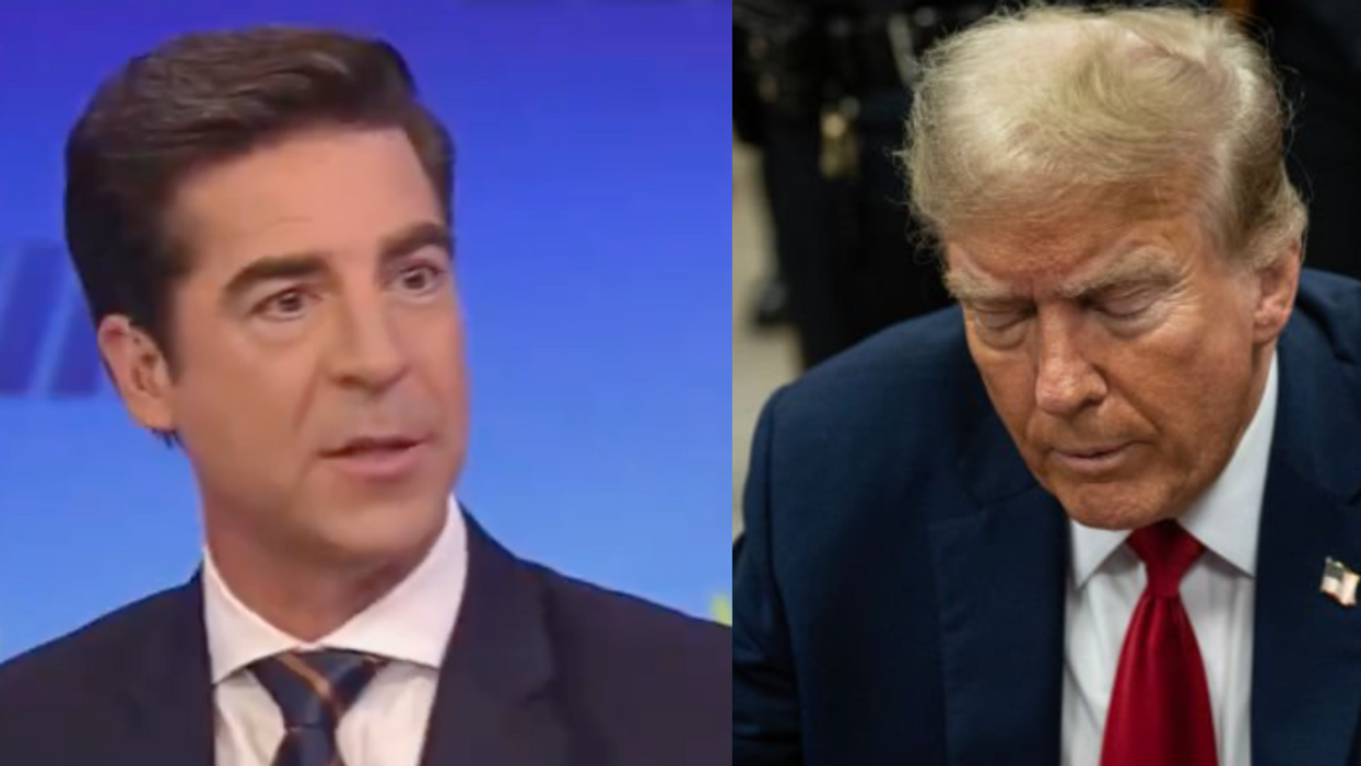 Screenshot of Jesse Watters; Donald Trump