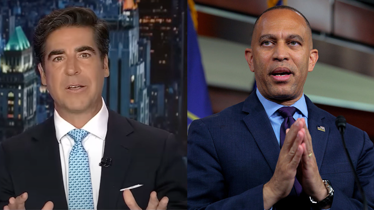 Screenshot of Jesse Watters; Hakeem Jeffries