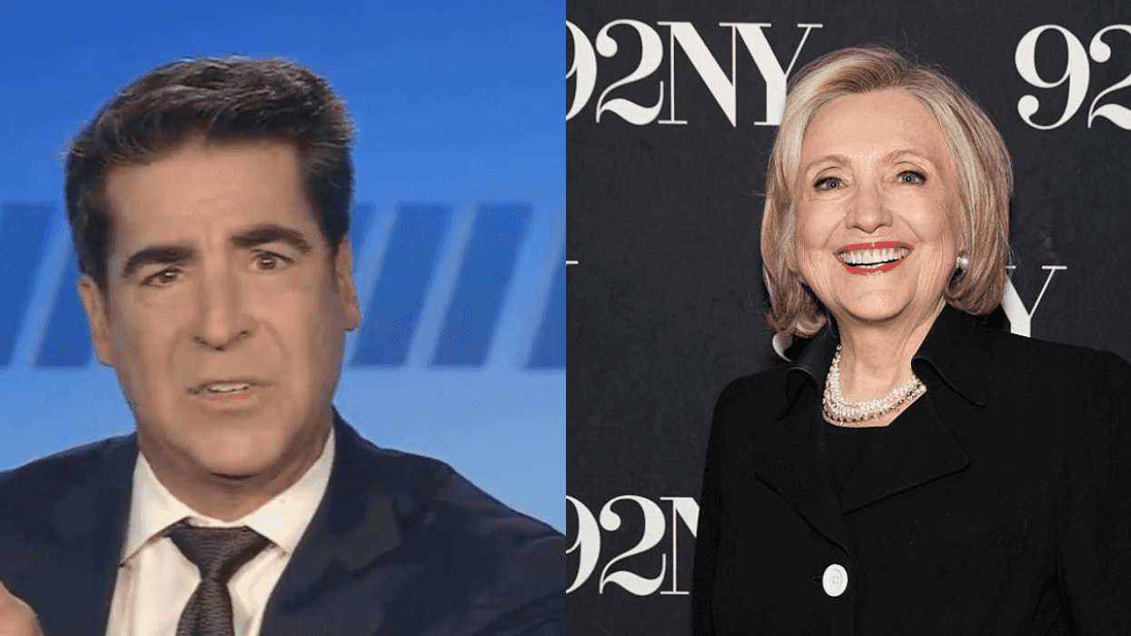 Screenshot of Jesse Watters; Hillary Clinton