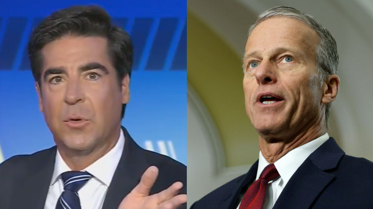 Screenshot of Jesse Watters; John Thune