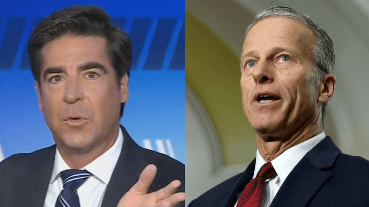 Screenshot of Jesse Watters; John Thune