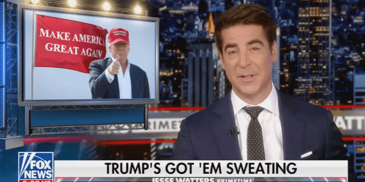 Jesse Watters Dragged After Spouting Ridiculous Theory About Why Critics 'Never' Call Trump 'Dumb'