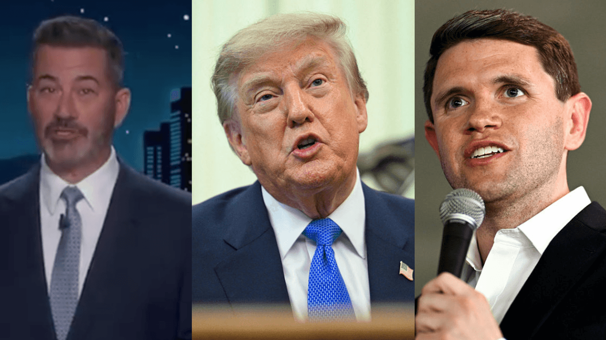 Screenshot of Jimmy Kimmel; Donald Trump; James Talarico