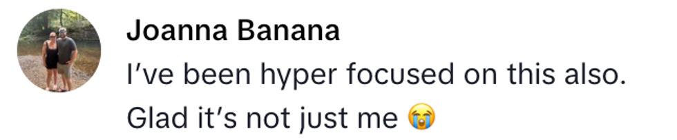 Screenshot of @joannabanana304's post