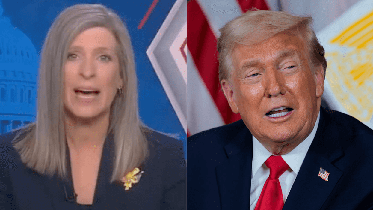 Screenshot of Jodi Ernst; Donald Trump