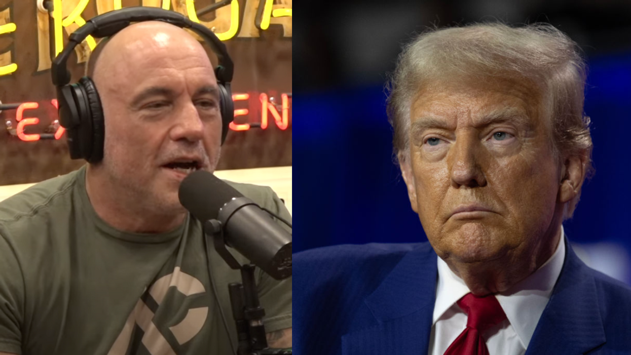 Screenshot of Joe Rogan; Donald Trump