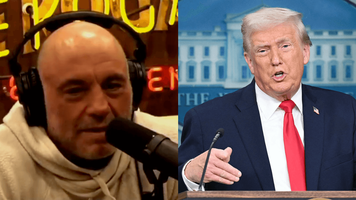 Screenshot of Joe Rogan; Donald Trump