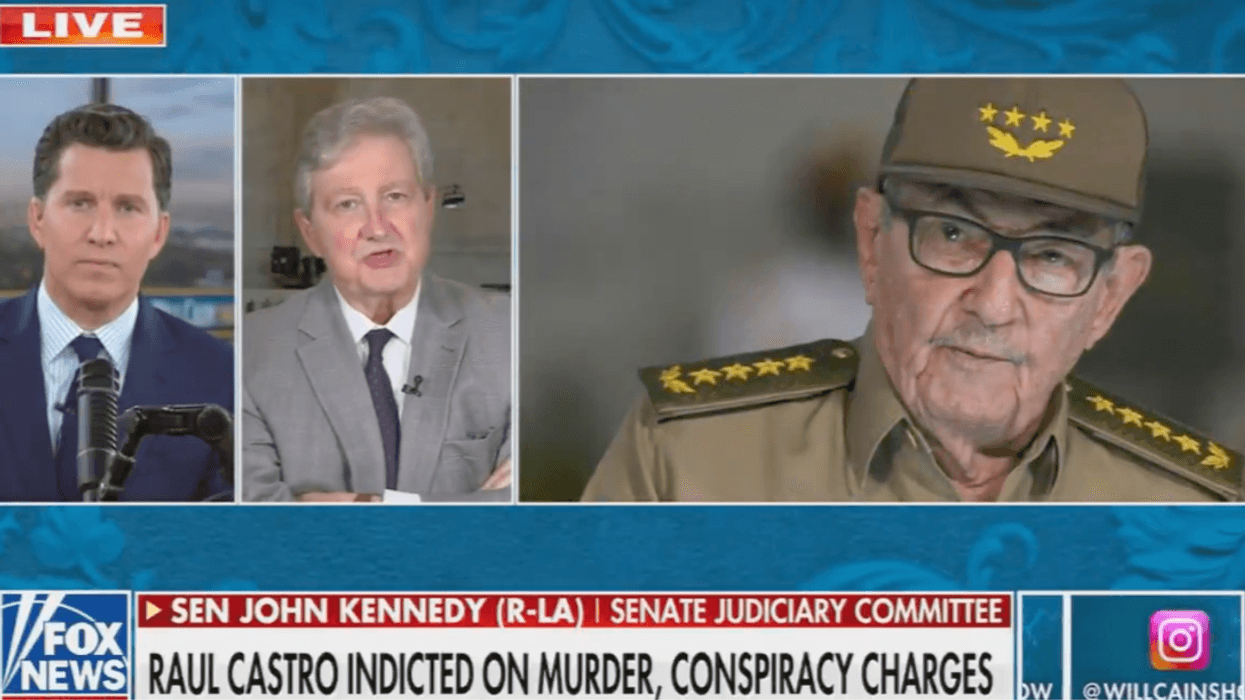 Screenshot of John Kennedy discussing Cuba on Fox News
