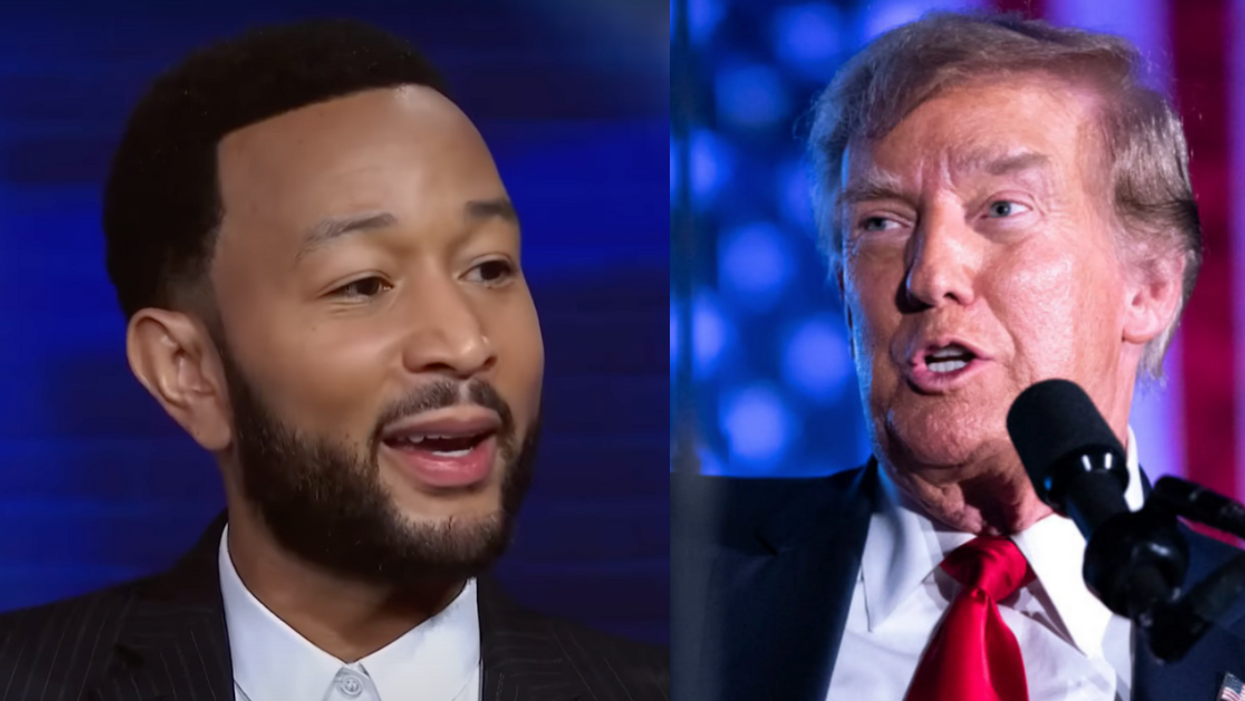 Screenshot of John Legend; Donald Trump