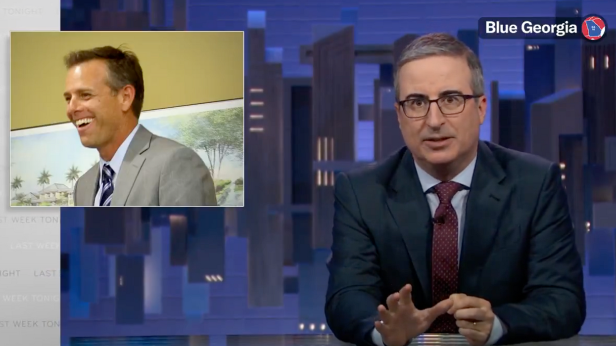 Screenshot of John Oliver discussing Paul Walczak