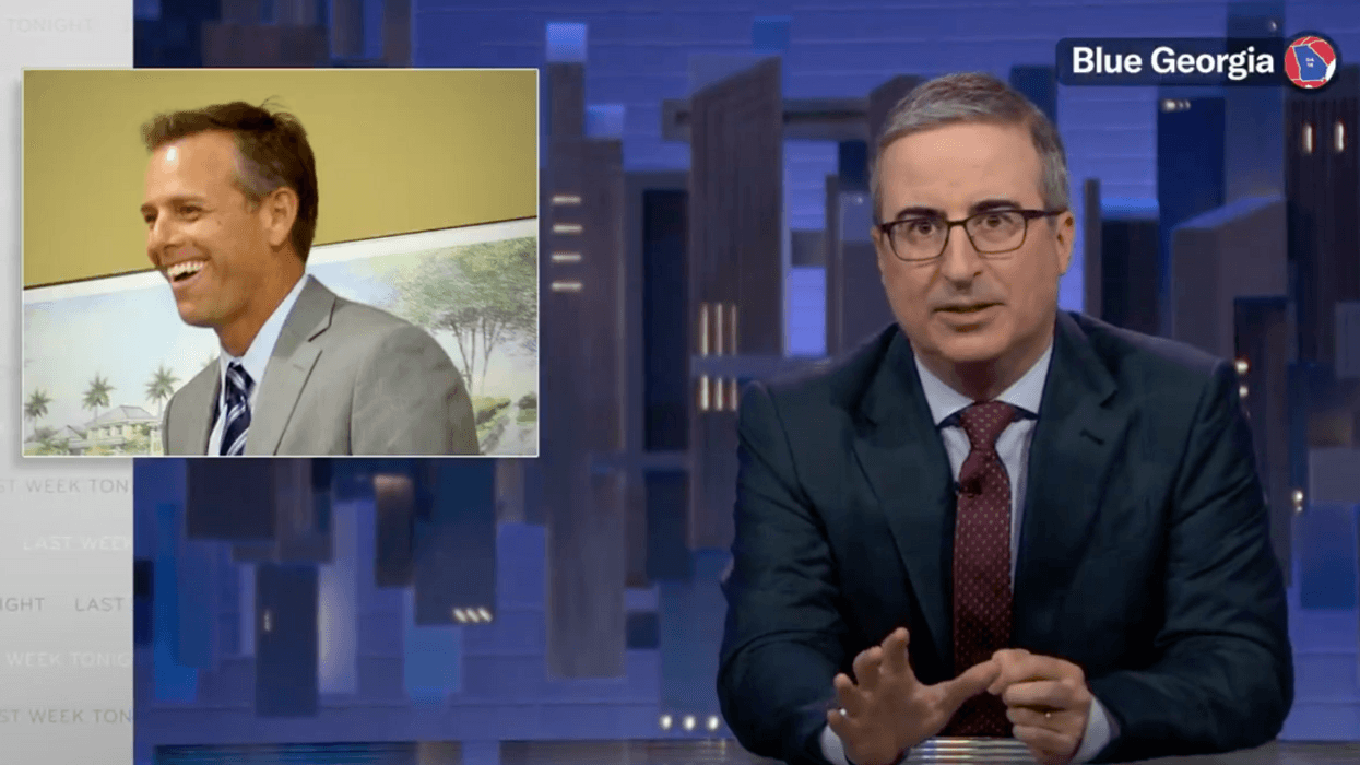 Screenshot of John Oliver discussing Paul Walczak