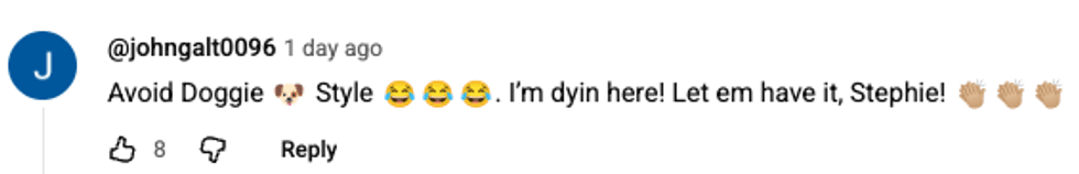 Screenshot of @johngalt0096's post