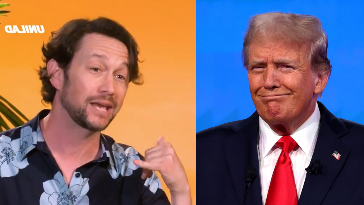 Screenshot of Joseph Gordon-Levitt; Donald Trump