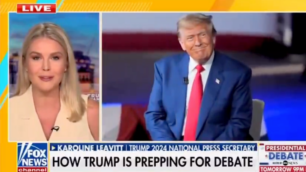 Screenshot of Karoline Leavitt discussing Donald Trump on Fox News
