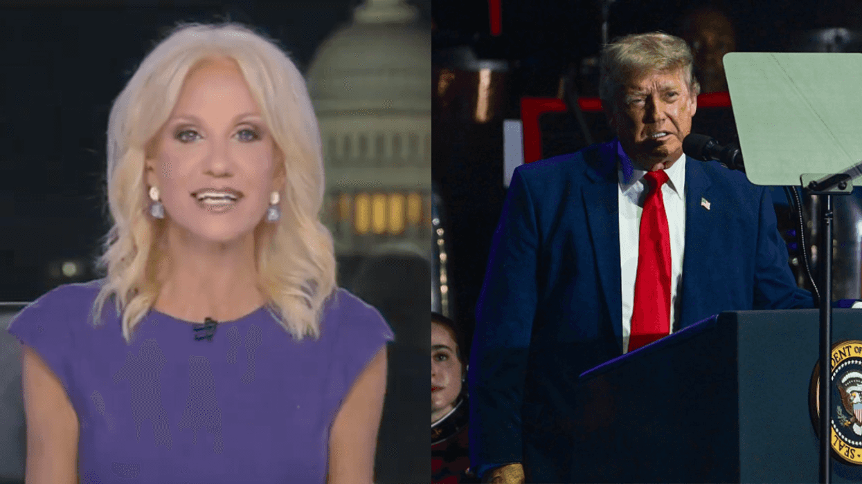 Screenshot of Kellyanne Conway; Donald Trump