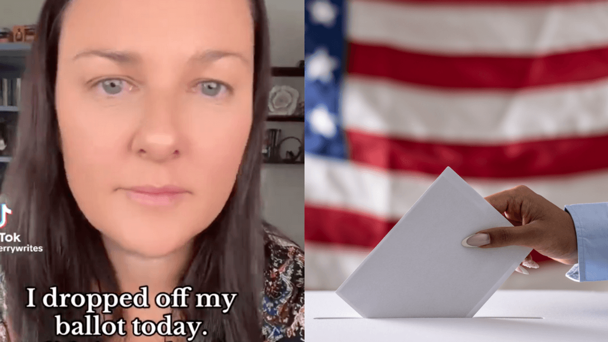 Screenshot of Kerry Chaput; someone voting