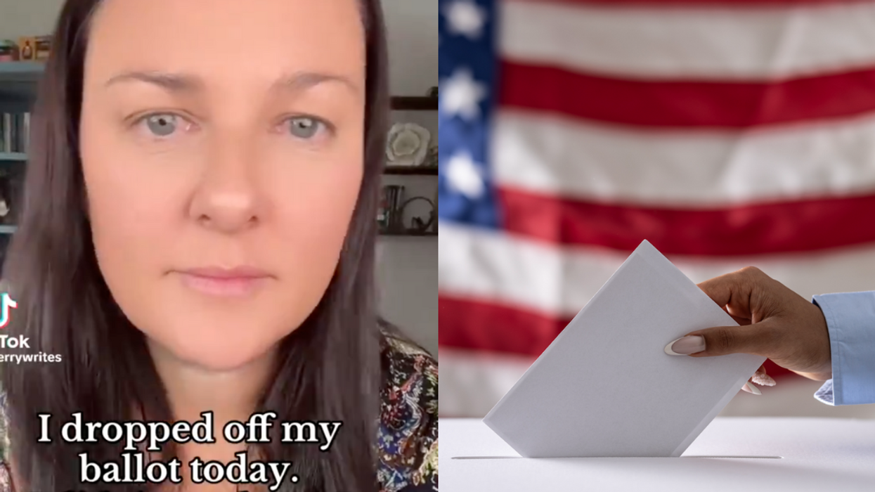 Screenshot of Kerry Chaput; someone voting