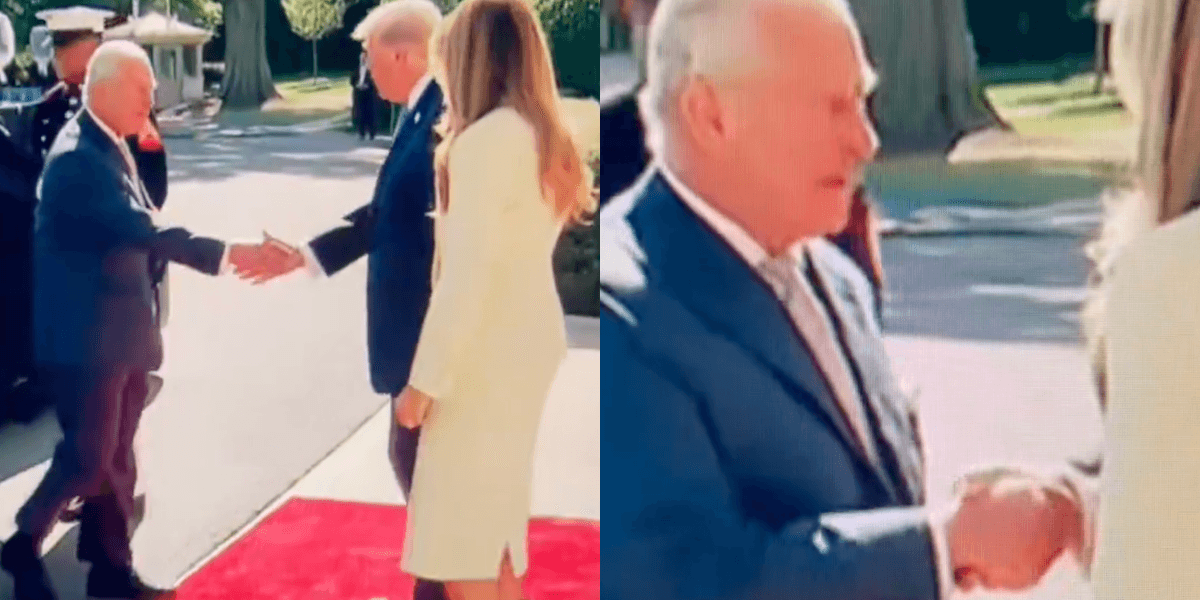 Trump's Awkward Handshake With King Charles Goes Viral: VIDEO - Comic Sands