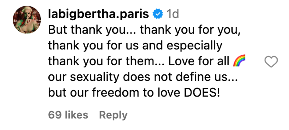 Screenshot of @labigbertha.paris' post