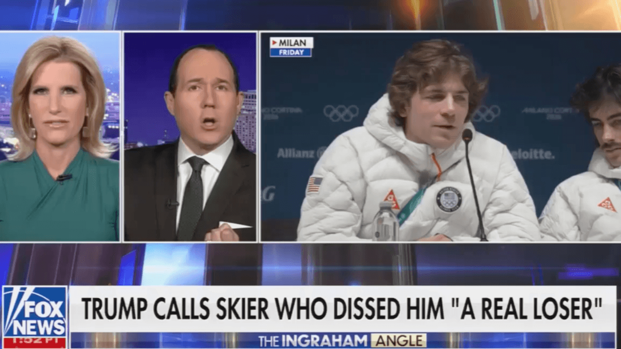 Screenshot of Laura Ingraham and Raymond Arroyo during Fox News broadcast