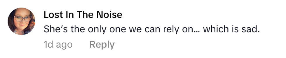 Screenshot of @lostinthenoise's post