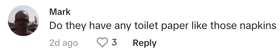 Screenshot of @mab9420's response