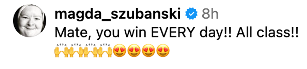 Screenshot of @magda_szubanski's Instagram post