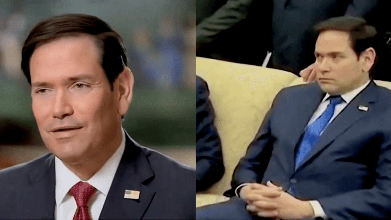 Screenshot of Marco Rubio; Screenshot of Marco Rubio from the widely-circulated meme