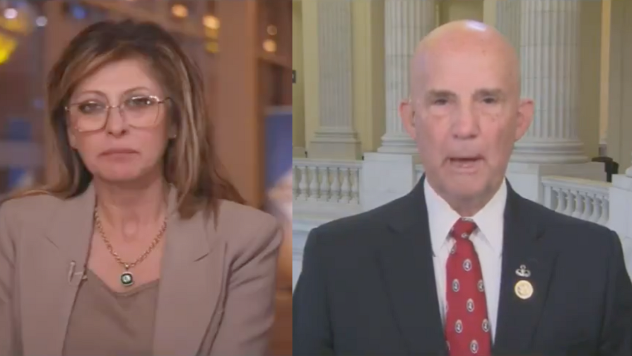 Screenshot of Maria Bartiromo; Screenshot of Keith Self