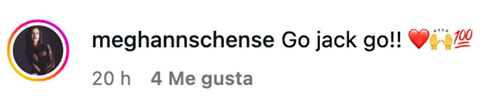 Screenshot of @meghannaschense's post