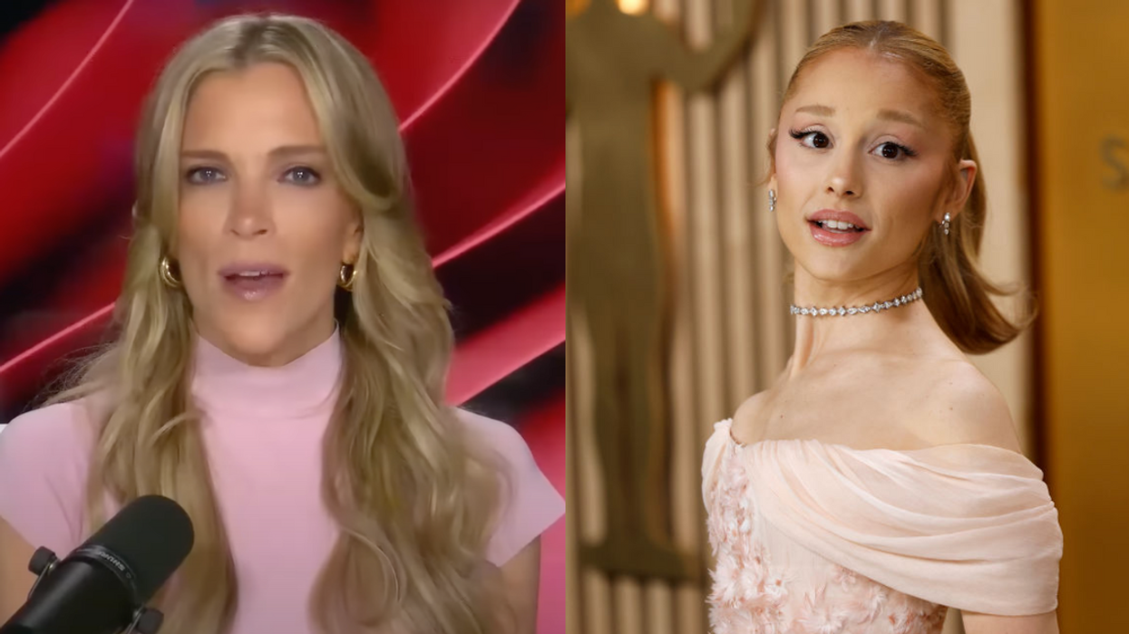 Screenshot of Megyn Kelly; Ariana Grande