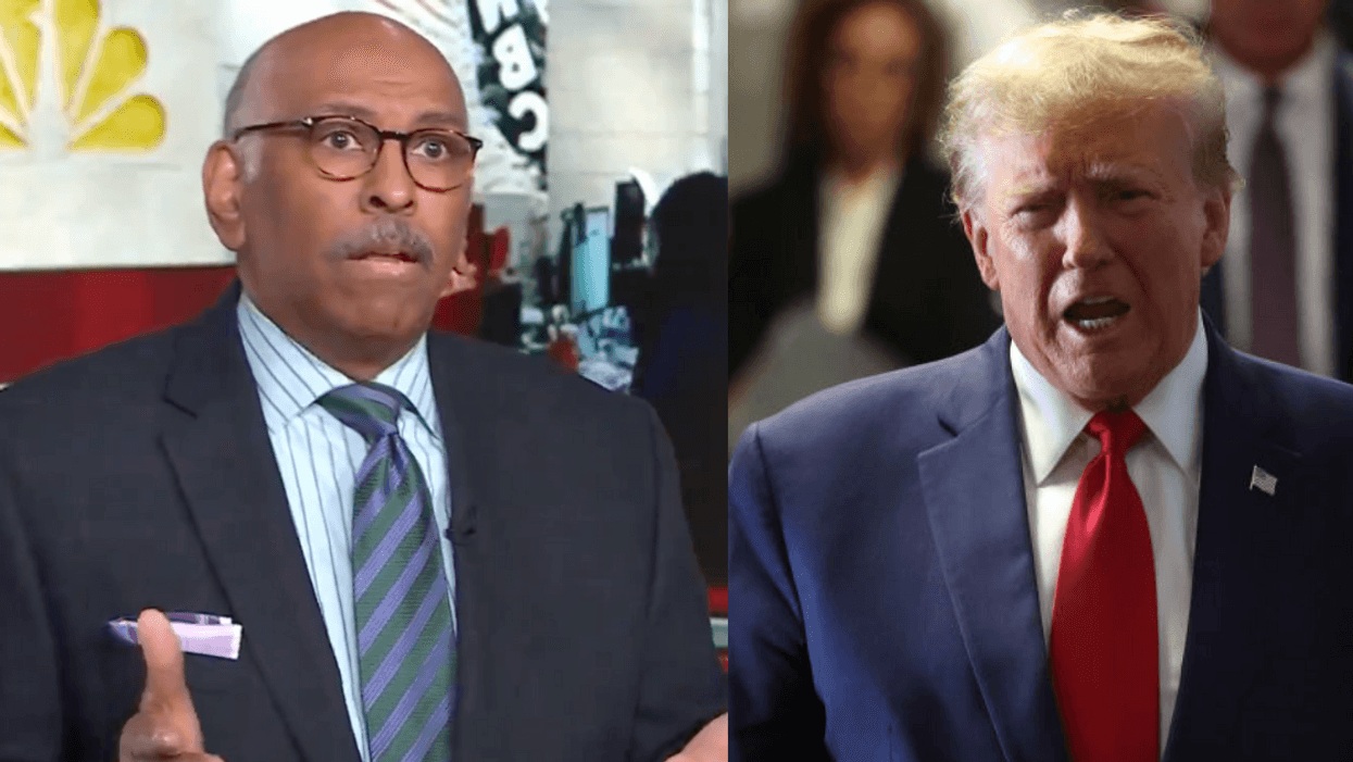 Screenshot of Michael Steele; Donald Trump