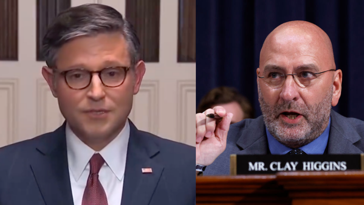 Screenshot of Mike Johnson; Clay Higgins
