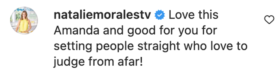 Screenshot of @nataliemoralestv's post on Instagram