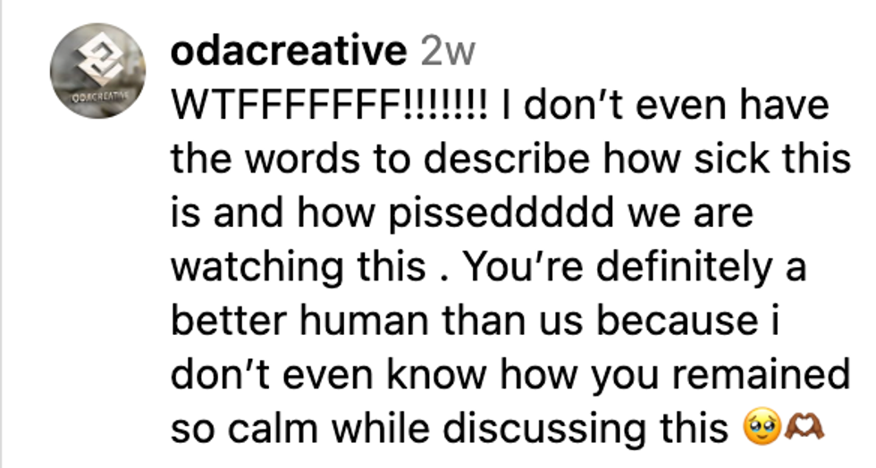 Screenshot of @odacreative's Instagram post