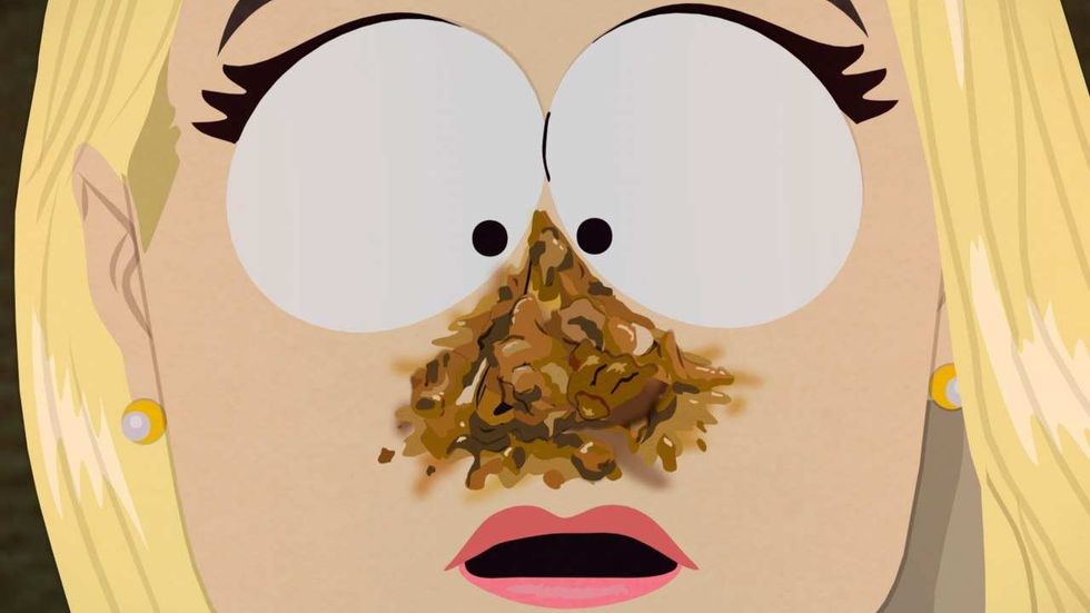 Screenshot of Pam Bondi "South Park" character